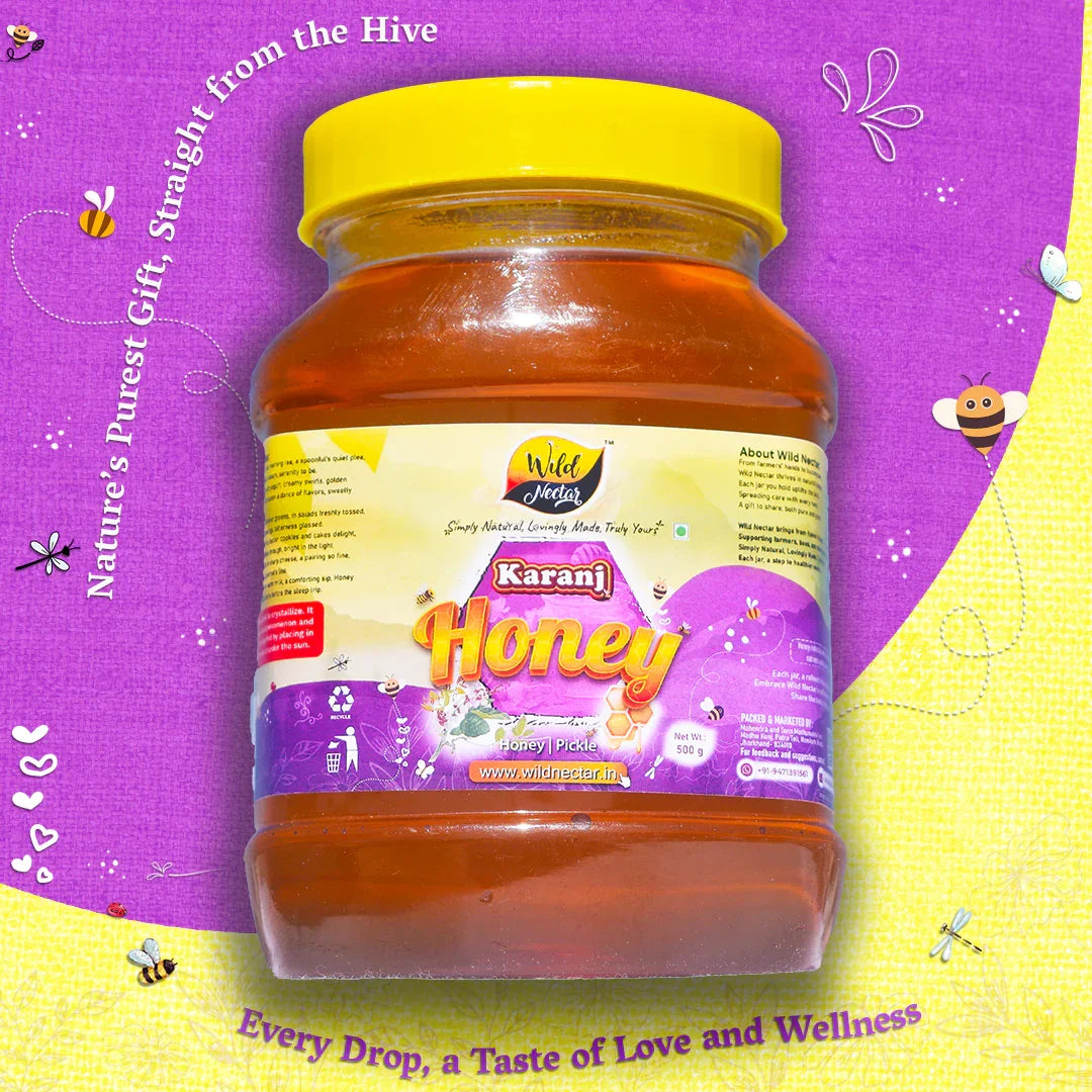 Premium Karanj Honey 500g - Pure, Natural, and Organic Honey Product Image 1