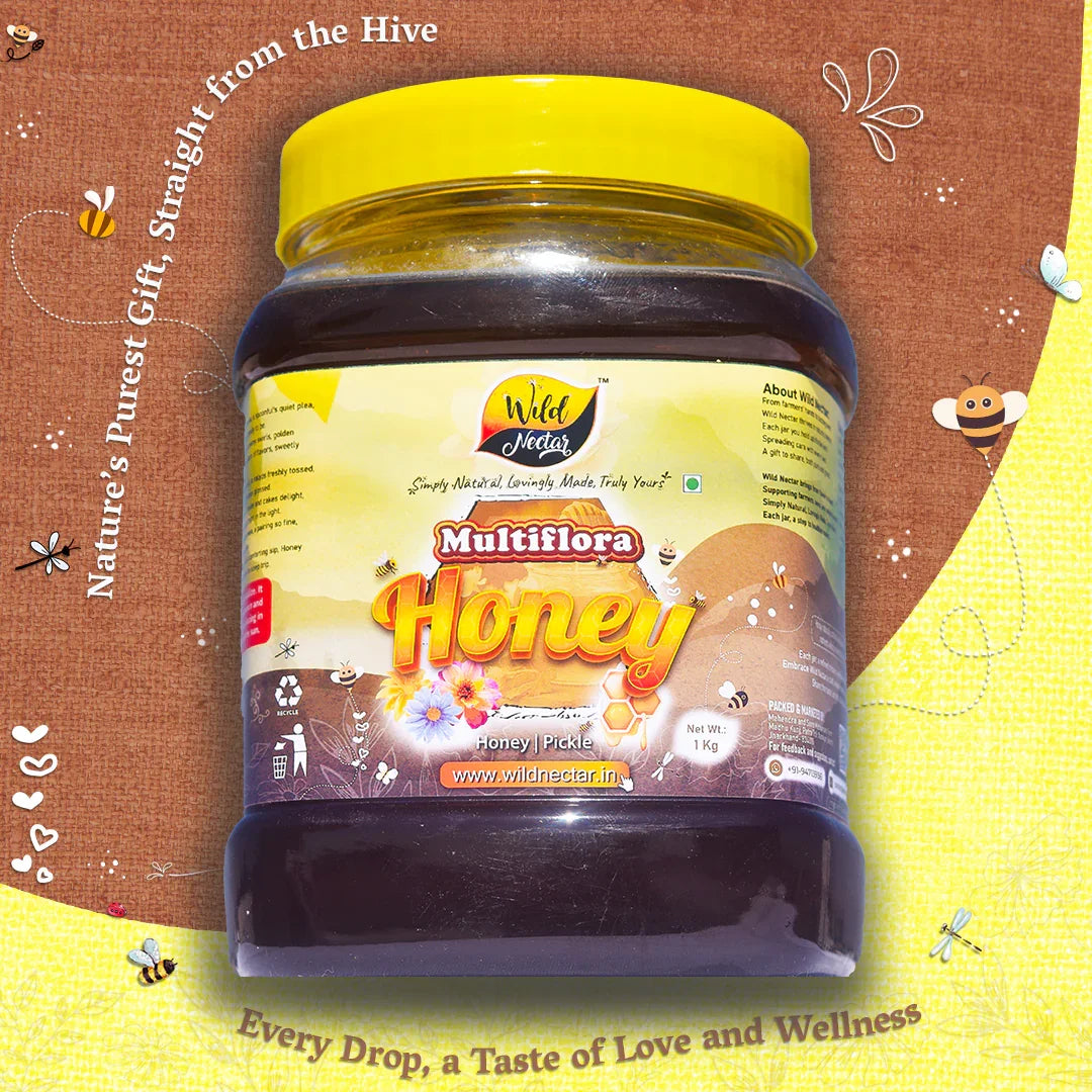 Premium Multiflora Honey 1000g - Bulk Unique, Natural, and Organic Honey Product Image 1