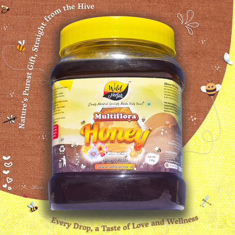 Premium Multiflora Honey 1000g - Bulk Unique, Natural, and Organic Honey Product Image 1