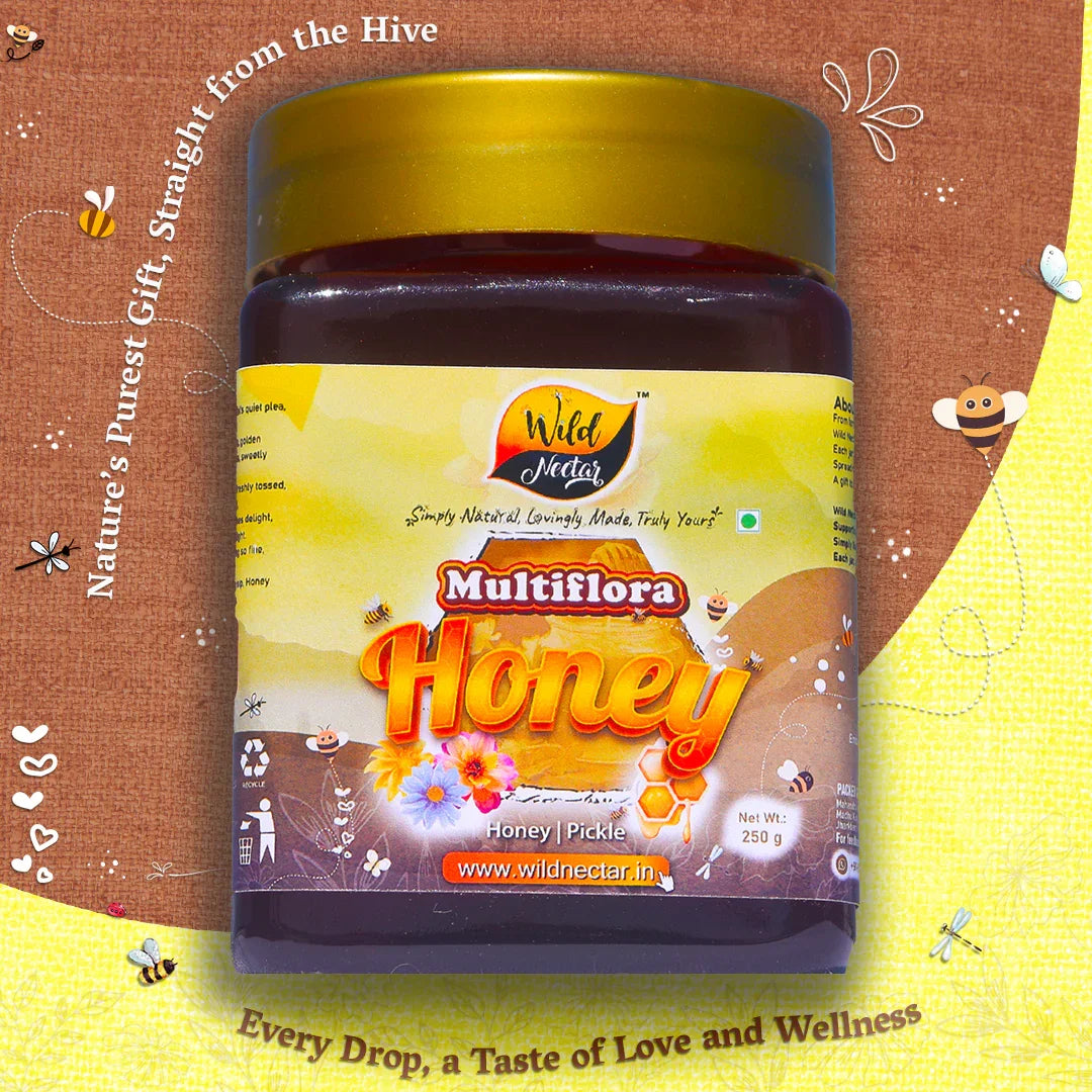 Premium Multiflora Honey 250g - Unique, Natural, and Organic Honey Product Image 1