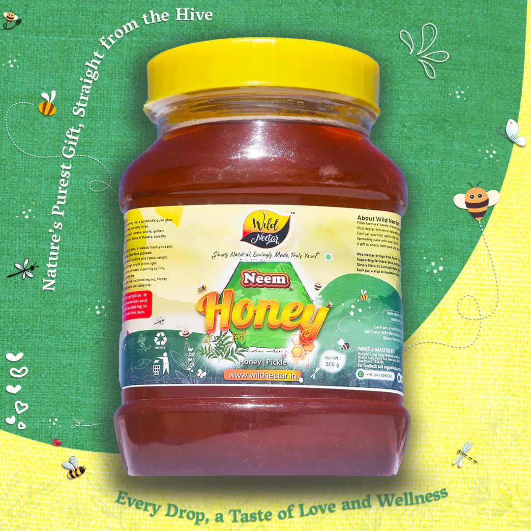 Premium Neem Honey 500g - Therapeutic, Natural, and Organic Honey Product Image 1