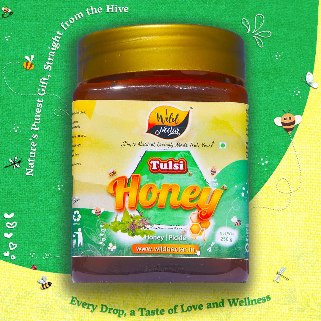 Premium Tulsi Honey 250g - Herbal, Natural, and Organic Honey Product Image 1